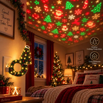 2026 USB Christmas Tree Projector Night Light
