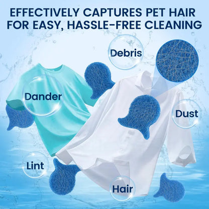 5-Pack Reusable Pet Hair & Lint Catcher Sponge Balls for Laundry