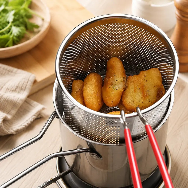 Stainless Steel Deep Fryer Set