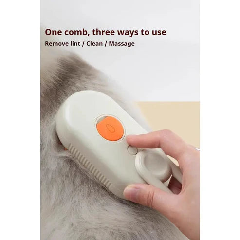 3-in-1 Steam Pet Hair Remover Brush