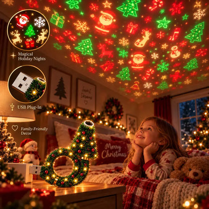 2026 USB Christmas Tree Projector Night Light