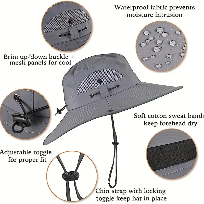 Solar Cooling Fan Bucket Hat