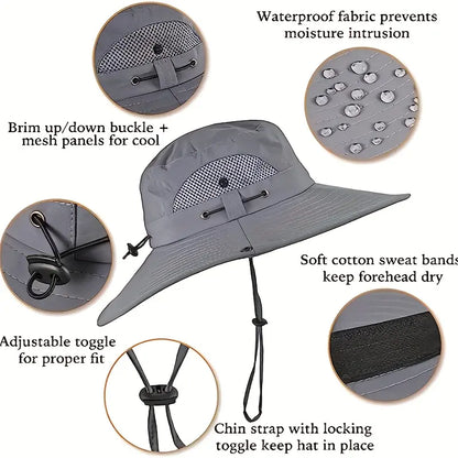 Solar Cooling Fan Bucket Hat