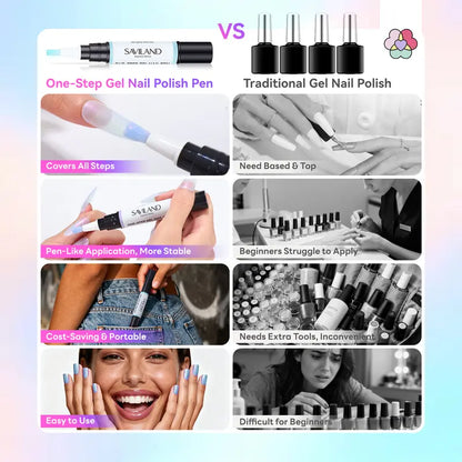 5-in-1 Aurora Cat Eye Gel Polish Pen
