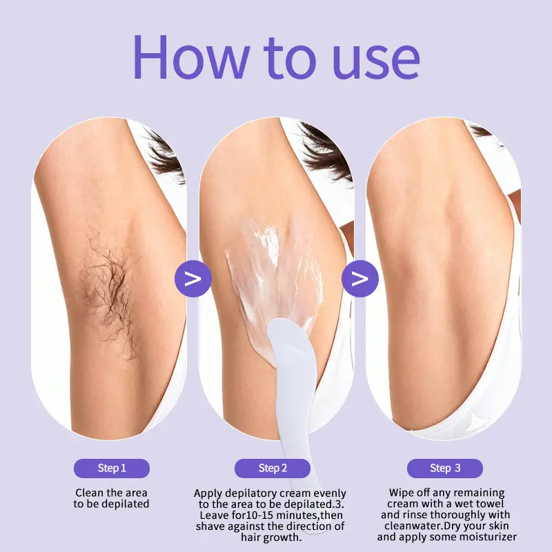 Gentle Hair Removal Cream for Sensitive Skin