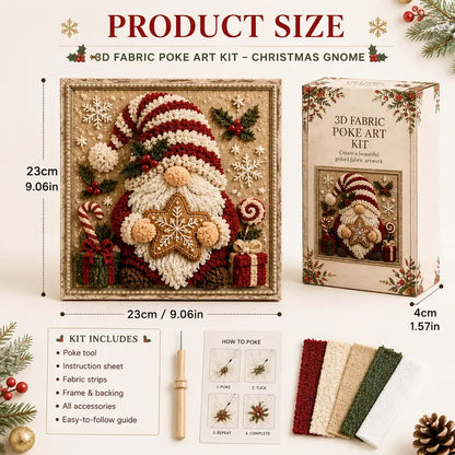 3D Christmas Poke Art Kit – DIY Holiday Wall Hanging Decoration