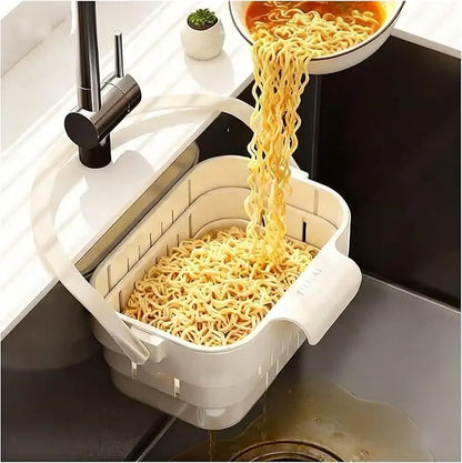 Expandable Corner Kitchen Sink Strainer Basket