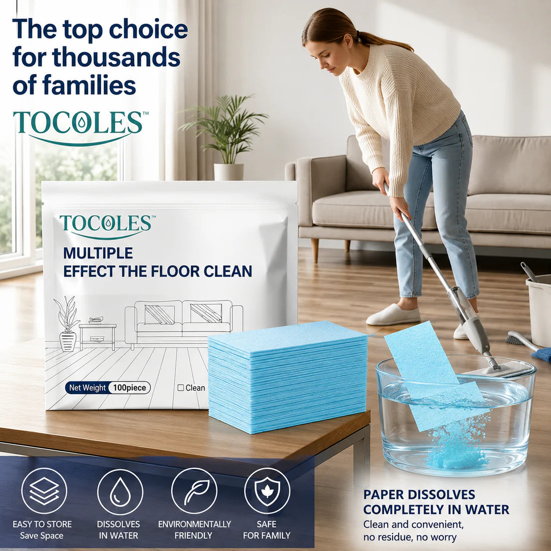 Multi-Surface Floor Cleaning Tablets 200-Pack