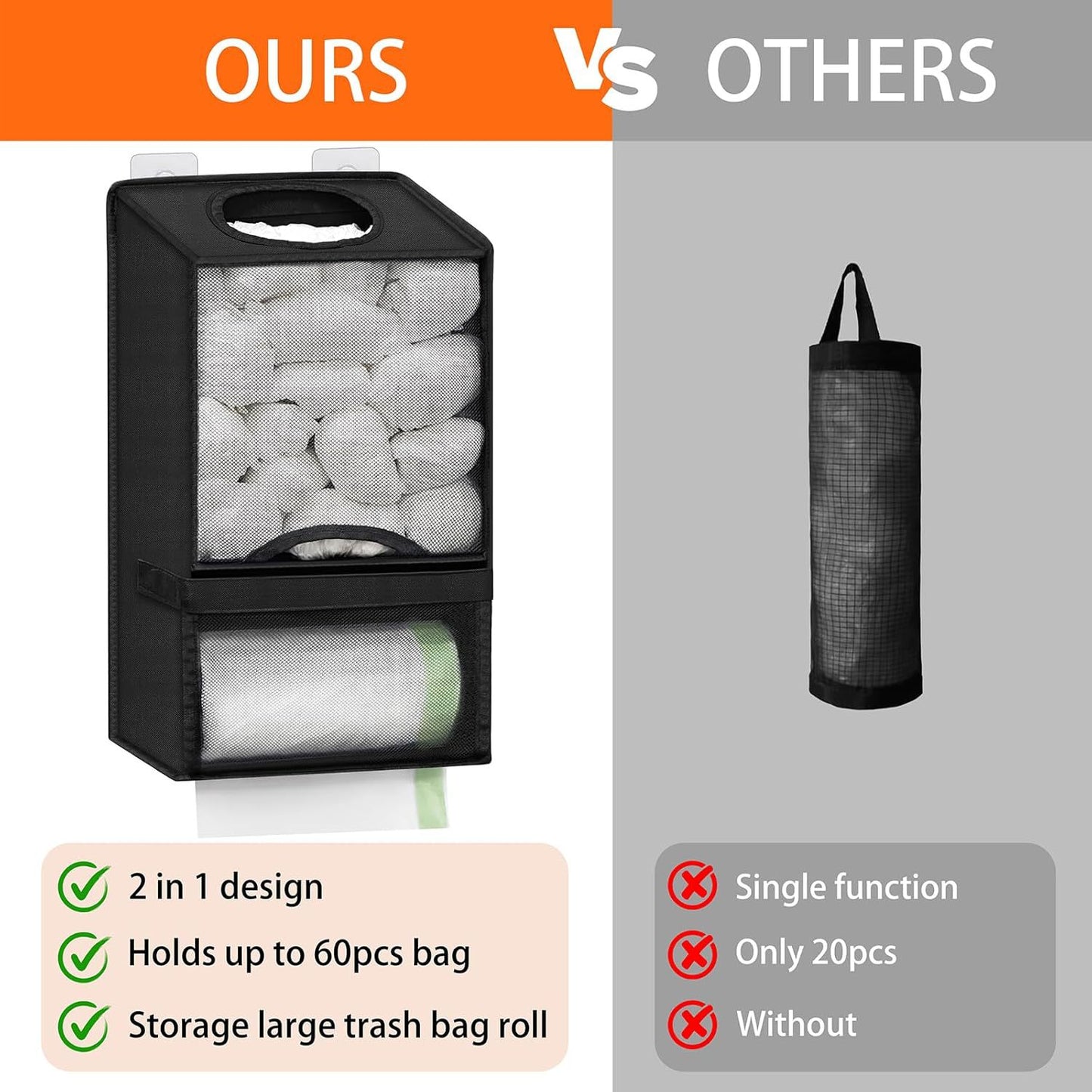 Wall-Mounted Plastic Bag Dispenser