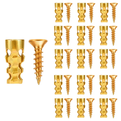 6×14mm Door Hinge Repair Screws & Expansion Anchors – 30/60 Pack