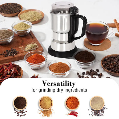 Multi-Function Stainless Steel Coffee & Grain Grinder