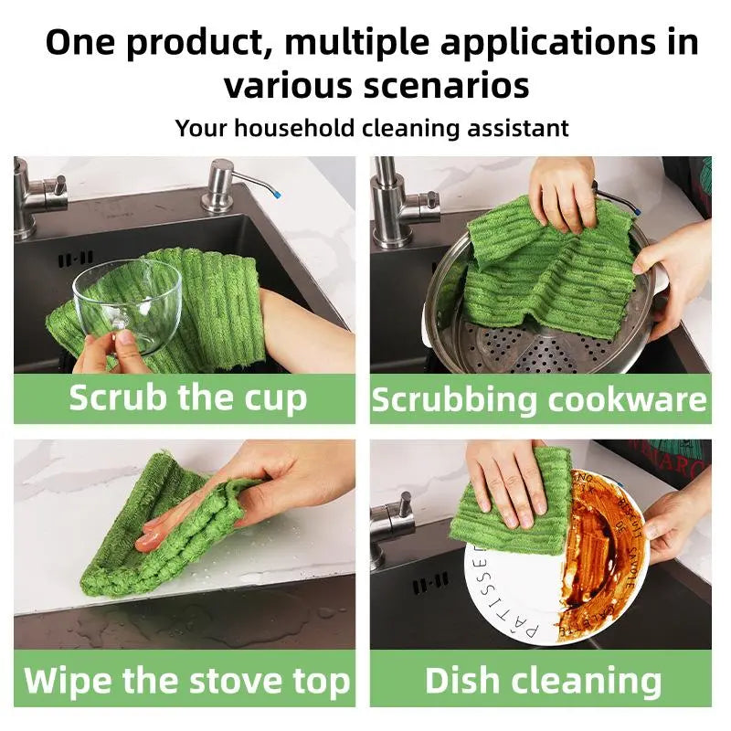 Tear-Off Microfiber Cleaning Cloth Roll