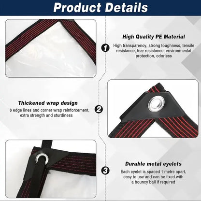 Heavy-Duty Clear Waterproof Tarps