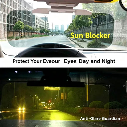 2-in-1 Day & Night Anti-Glare Car Sun Visor Shield