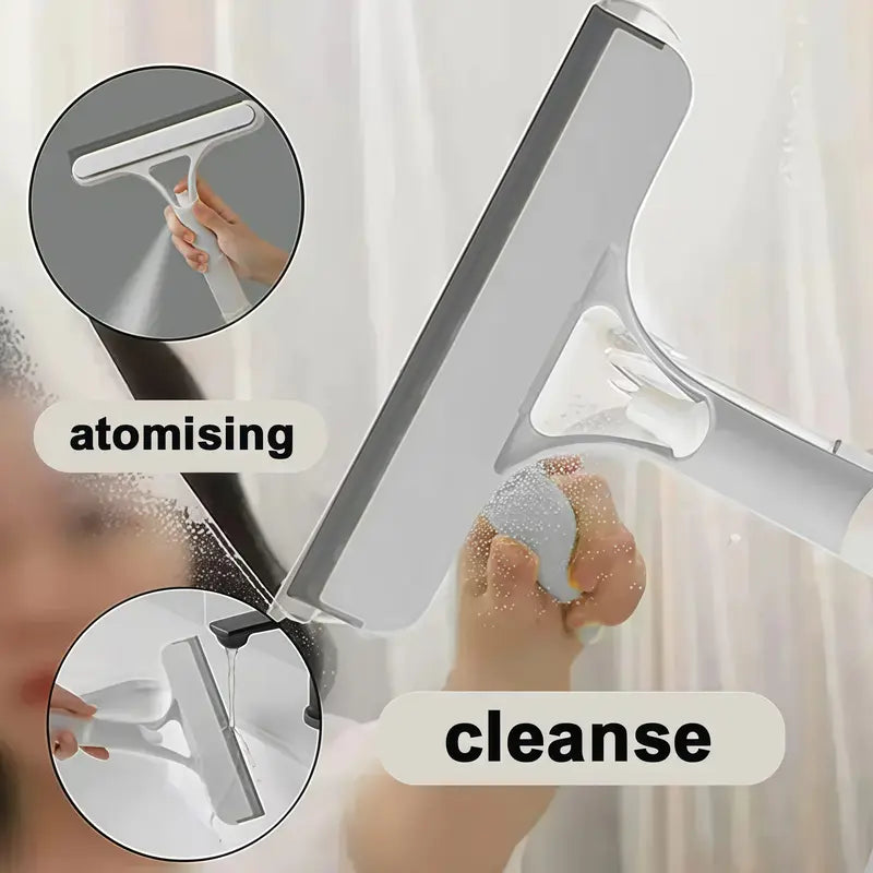 3-in-1 Spray Glass Cleaner Squeegee