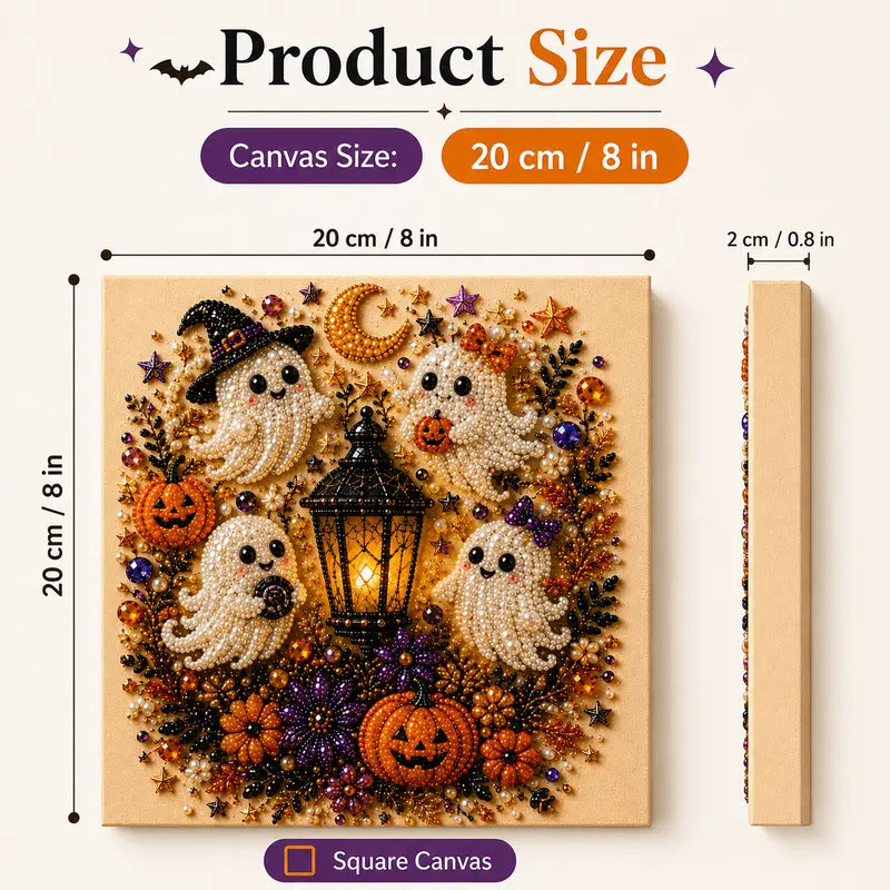 Spooky Cute Ghost 3D Diamond Painting Kit