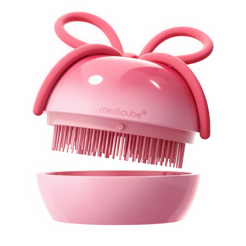 [NEW]Ribbon Cherry Glass Hair Brush