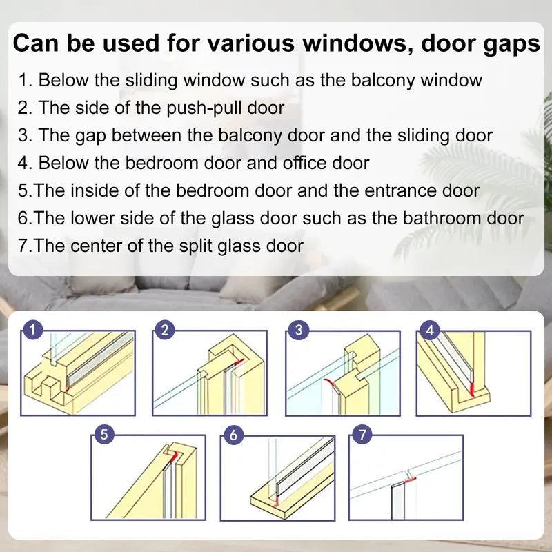 Clear Silicone Door & Window Seal Tape | 2 or 3 Rolls