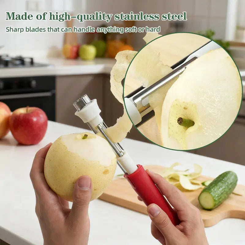2-in-1 Stainless Steel Apple Corer and Peeler