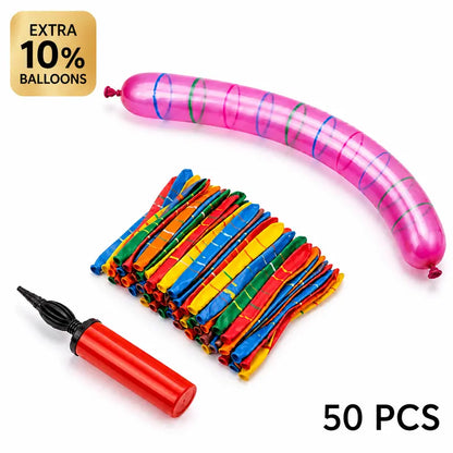 Rocket Balloons Flying Balloon Set with Hand Pump