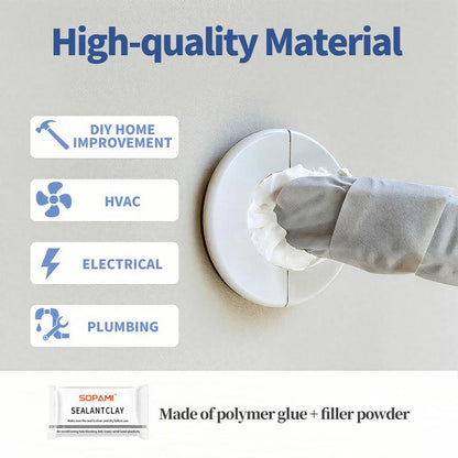 Waterproof Sticky Sealant Clay for Wall Holes & Pipe Gaps