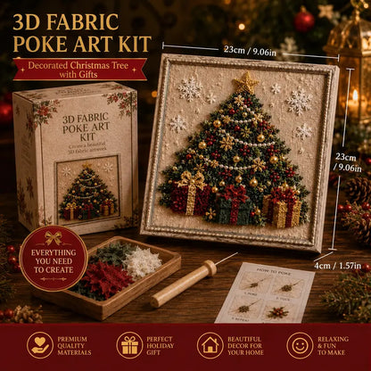 3D Christmas Poke Art Kit – DIY Holiday Wall Hanging Decoration