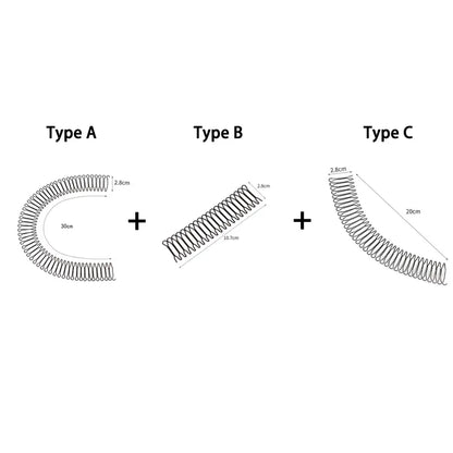 Stretchable U-Shape Hair Finishing Combs (3-Piece Set)
