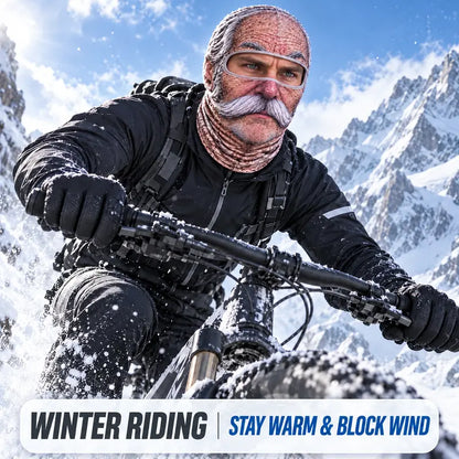 Funny Old Man Face Balaclava Mask