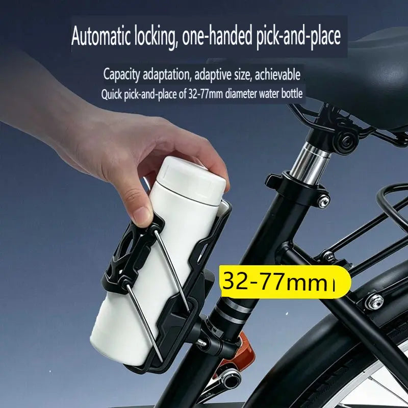 Adjustable Anti-Theft Motorcycle & Bike Cup Holder