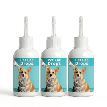 Pet Ear Wash Solution – Gentle Ear Cleaning Drops for Cats & Dogs