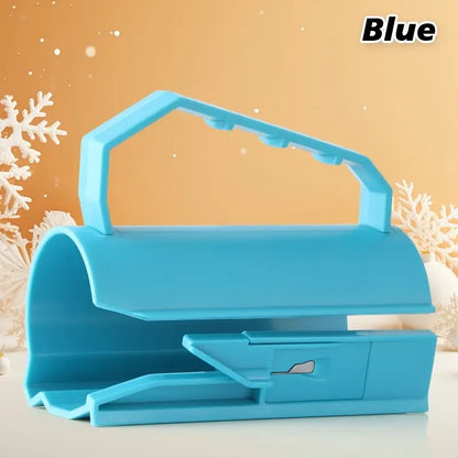 2-in-1 Wrapping Paper Cutter and Tape Dispenser Kit with Tapes & Blades