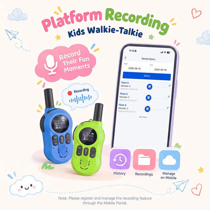 Kid-Friendly 4G SIM 2-Way Walkie Talkie with Nationwide Unlimited Range & No Monthly Fee