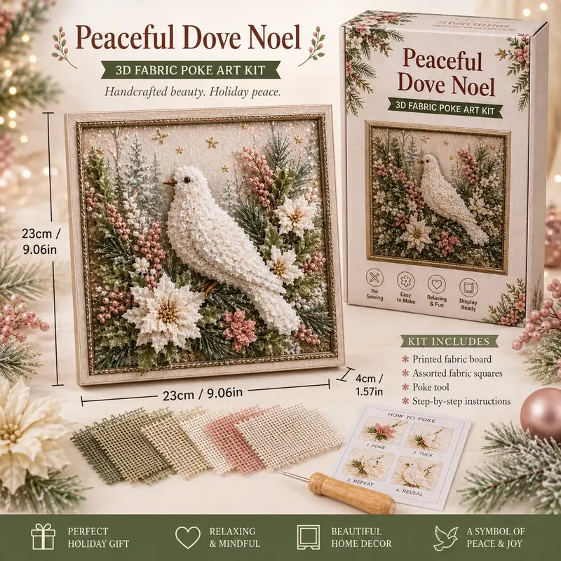 3D Christmas Poke Art Kit – DIY Holiday Wall Hanging Decoration