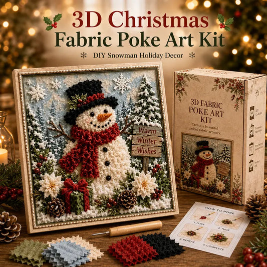 3D Christmas Poke Art Kit – DIY Holiday Wall Hanging Decoration