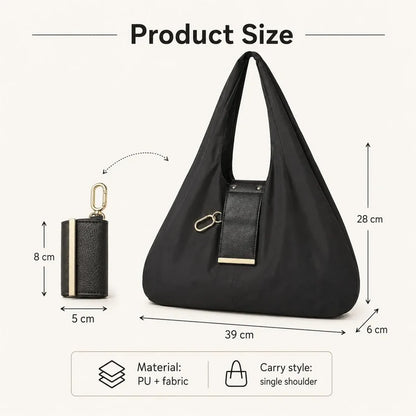 Foldable Keychain Tote Bag – Pocket-Size Reusable Shopping Bag