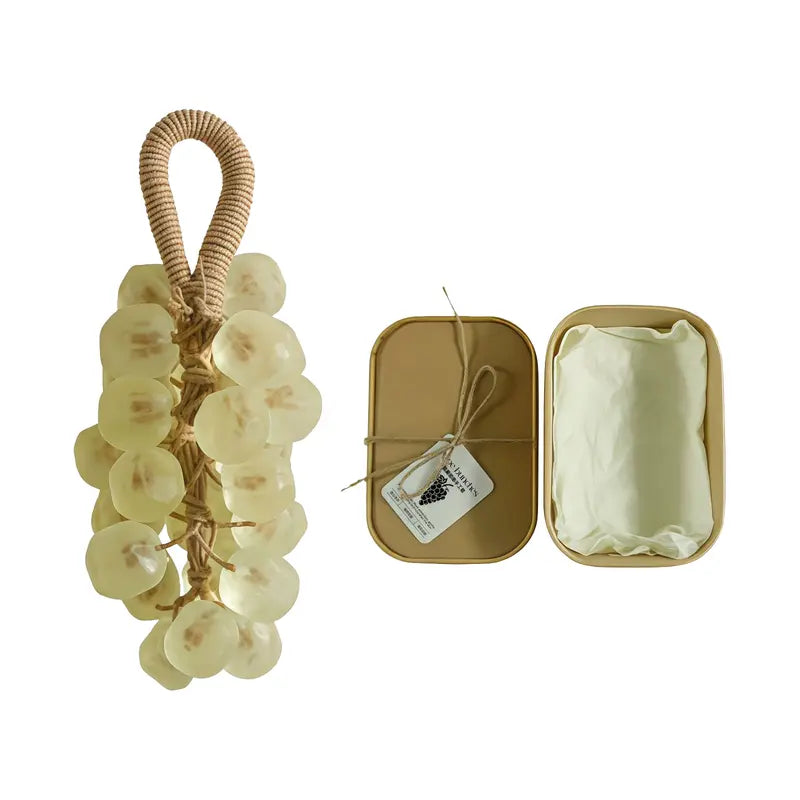 Handmade Transparent Gemstone Grape Soap Cluster