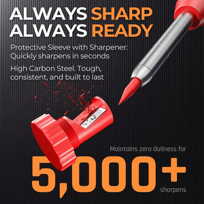 Heavy-Duty Deep Hole Mechanical Carpenter Pencil Set