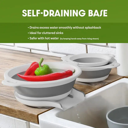 3-Piece Collapsible Colander &amp; Strainer Set