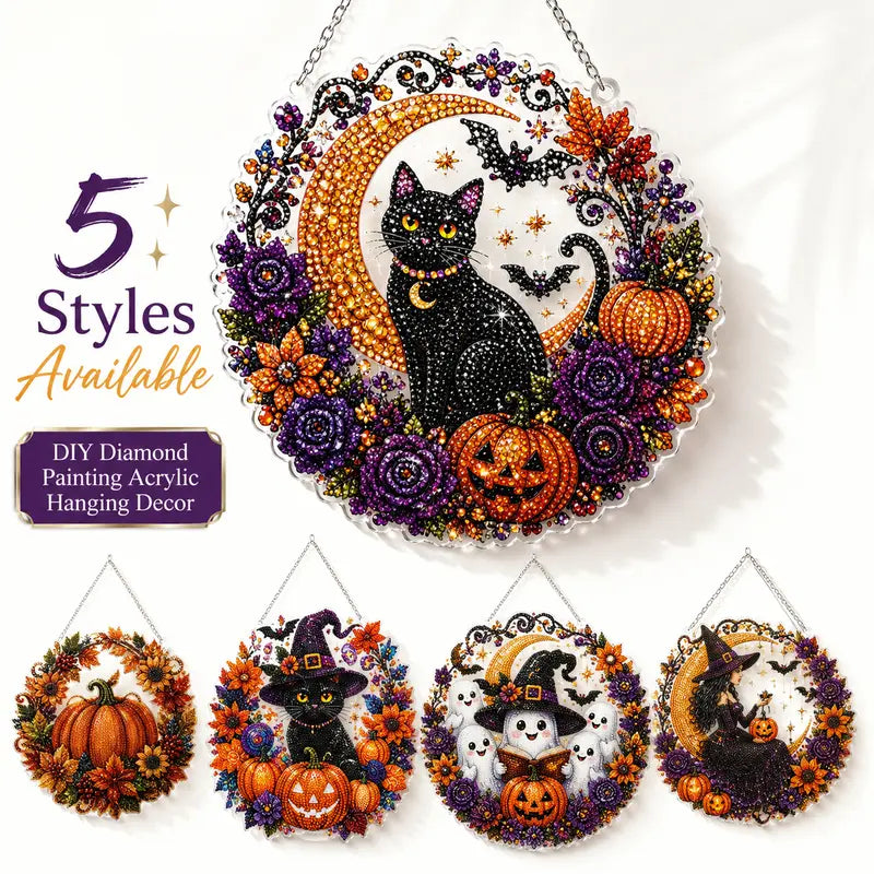 Halloween Christmas DIY Diamond Painting Suncatcher Kit