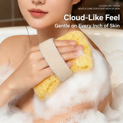 2Pcs Soft Bath Sponge with Soap Pocket