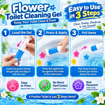 [42 Flowers Value Pack] Flower Toilet Cleaning Gel Stamps