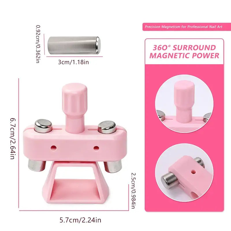 360° Automatic Rotating Cat-Eye Nail Magnet