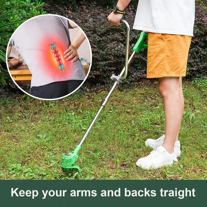 Grass Trimmer Handle, Aluminum Trimmer Handle with Bracket Clip Feature