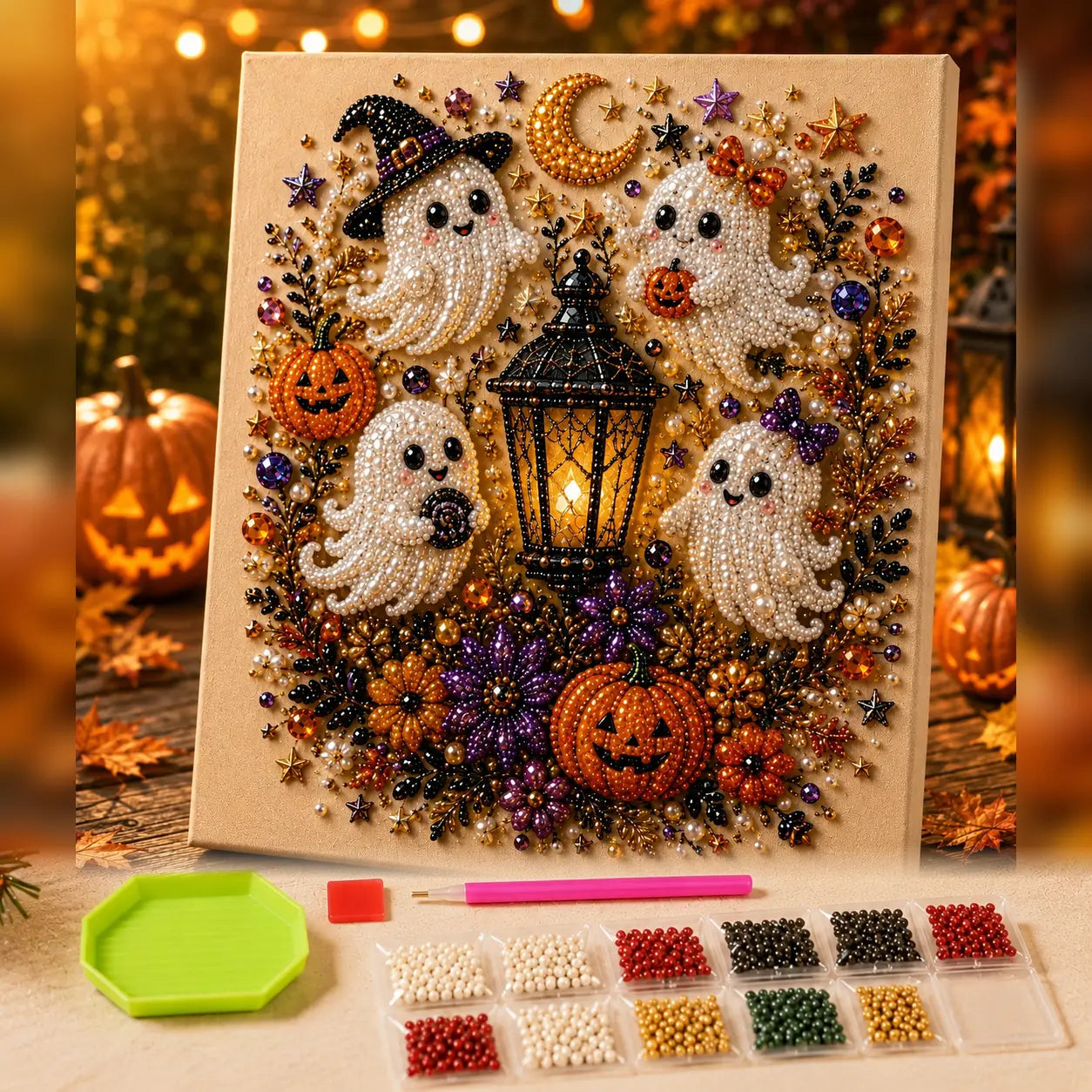 Spooky Cute Ghost 3D Diamond Painting Kit