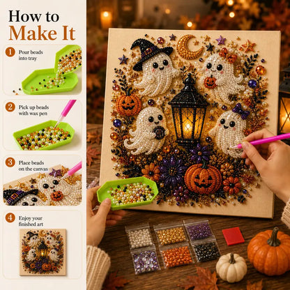 Spooky Cute Ghost 3D Diamond Painting Kit
