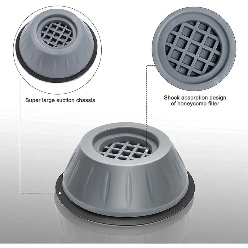 4/8 PCS Shock‑Proof Washing Machine Foot Pads