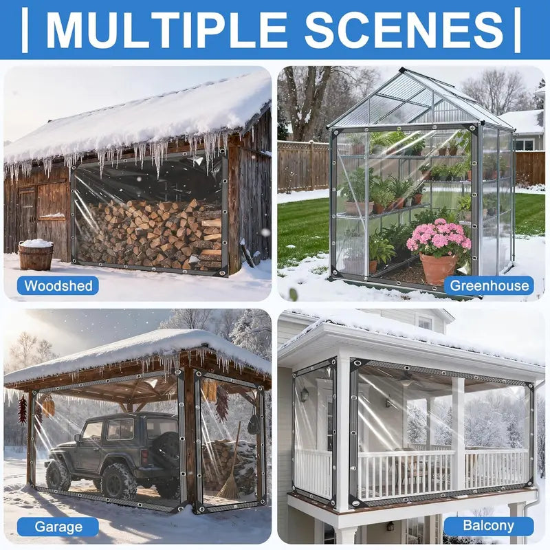 Heavy-Duty Clear Waterproof Tarps