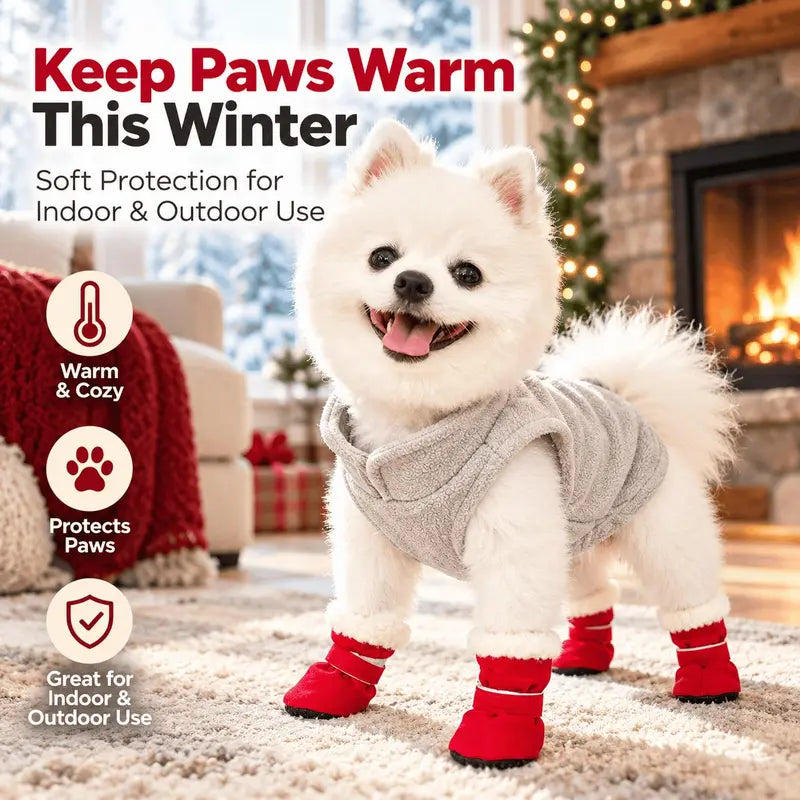 Soft Velvet Puppy Booties