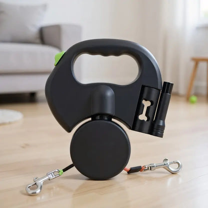 2-in-1 Adjustable Retractable Dog Leash Stretchable