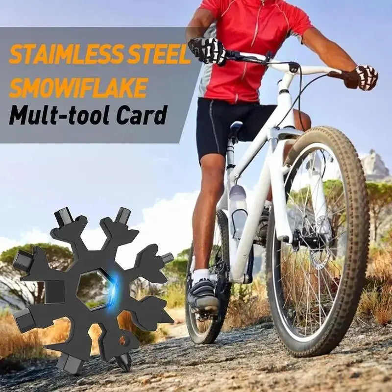 18-in-1 Stainless Steel Snowflake Multi-Tool